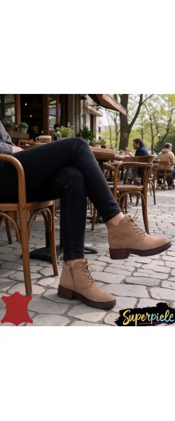 Ghete scurte damă piele naturală căptușite