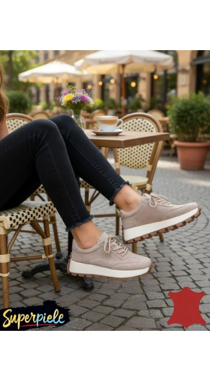 Pantofi casual damă din piele naturală cu talpă antiderapanta