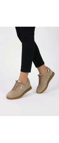 Pantofi casual damă cu talpă ușoară din piele naturală