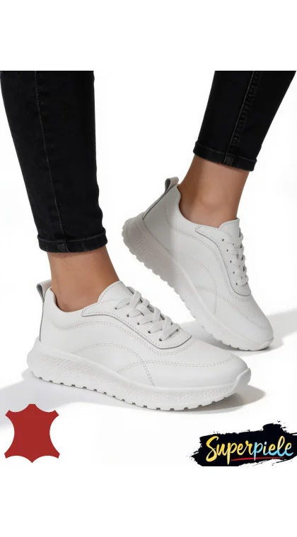 Sneakers dama realizați idin piele naturală, concepuți pentru confort zilnic