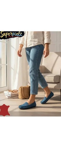 Mocasini damă piele naturală cu talpă flexibilă