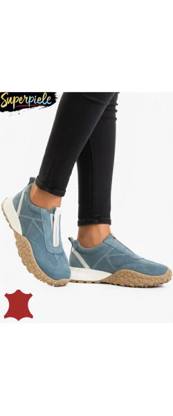 Pantofi sport casual din piele întoarsă pentru femei