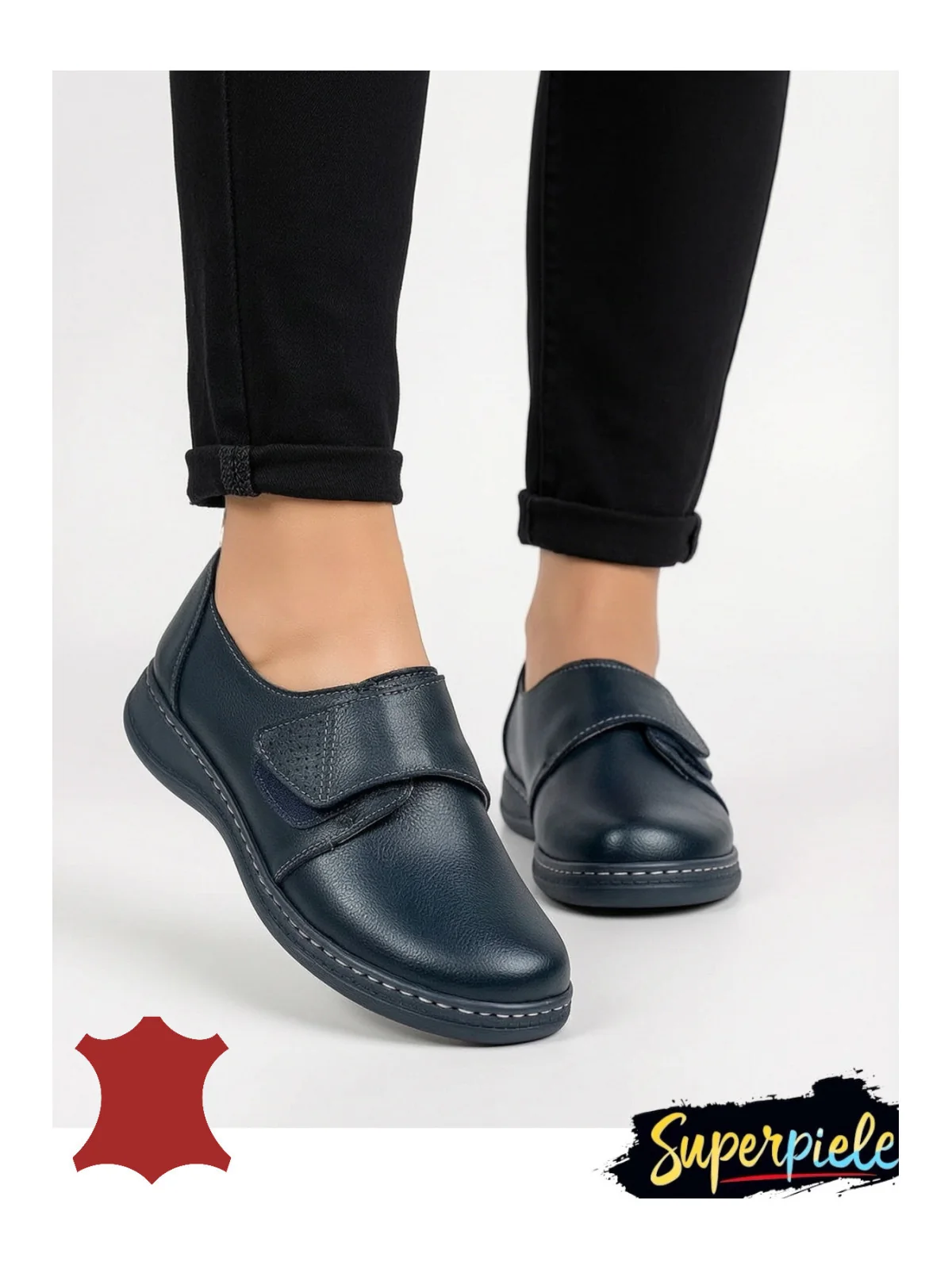 Pantofi dama Cu Bareta Casual din Piele Naturala Pantofi dama Cu Bareta Casual din Piele Naturala