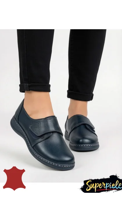 Pantofi dama Cu Bareta Casual din Piele Naturala