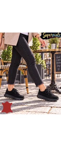 Pantofi casual damă din piele naturală cu talpă antiderapanta