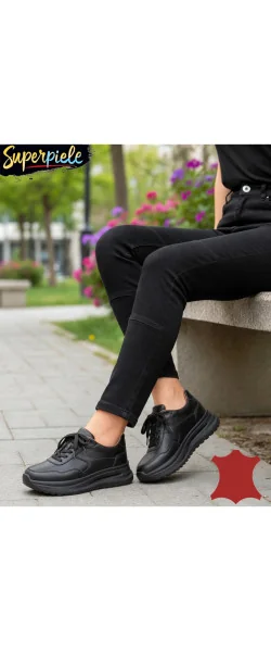Pantofi Casual Damă din Piele Naturală Întoarsă Super ușori