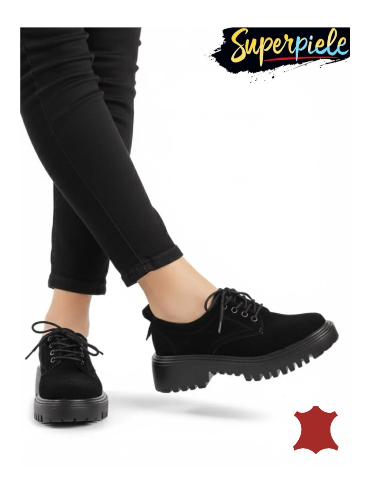 Pantofi casual intoarsa negri T-5007