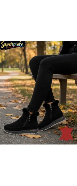 Ghete damă din Piele Naturală Întoarsă – Design Modern și Confort