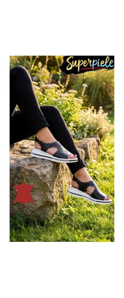 Sandale damă Piele Naturala Cu Broderie Florale