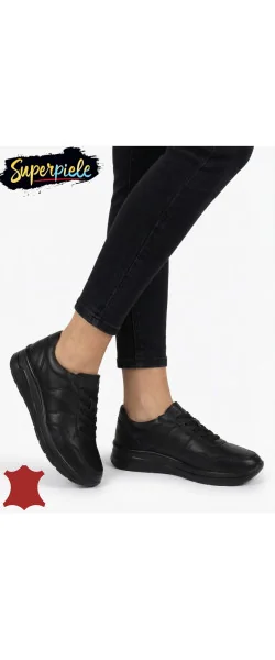 Pantofi casual dama piele naturală cu siret