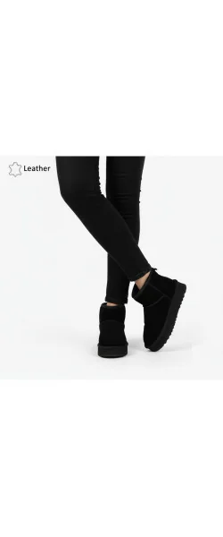 Ghete de damă din piele întoarsă, model UG,