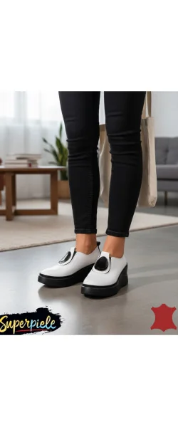 Pantofi casual dama piele naturala grey Leather cu aplicatie metalica