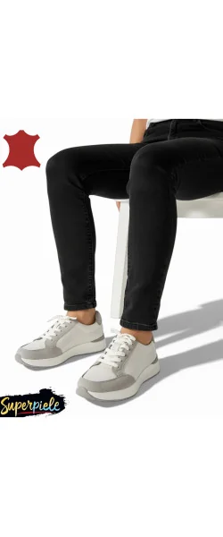 pantofi casual dama din piele naturală cu piele întoarsă ,închidere cu șireturi