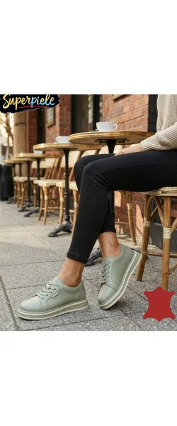 PANTOFI CASUAL DAMĂ COMOZI DIN PIELE NATURALĂ CU ȘIRETURI