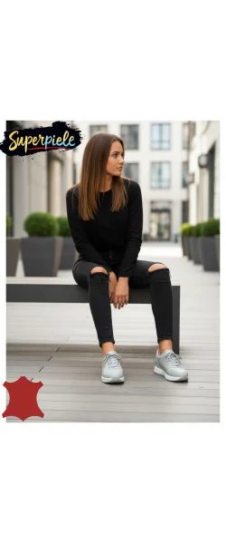 Pantofi casual dama piele naturală cu siret