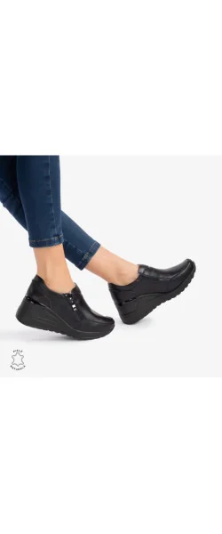Women's Casual Leather Shoes Black