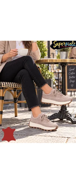 Pantofi casual damă din piele naturală cu talpă antiderapanta