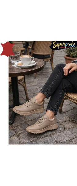 Sneakers dama realizați idin piele naturală, concepuți pentru confort zilnic