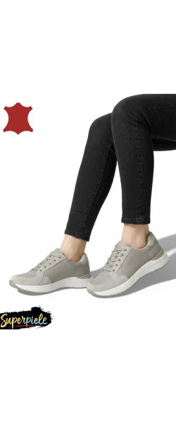 pantofi casual dama din piele naturală cu piele întoarsă ,închidere cu șireturi