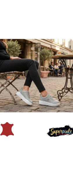 PANTOFI CASUAL DE DAMĂ DIN PIELE CU DETALIU albina