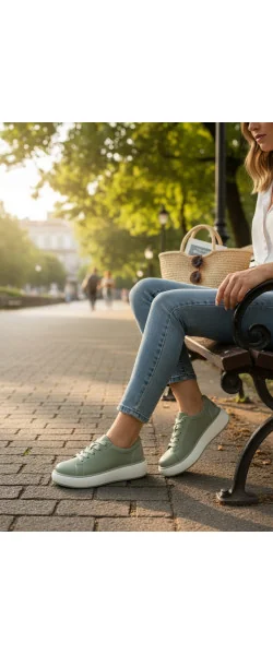 pantofi casual comozi dama piele naturală cu talpa groasa la moda