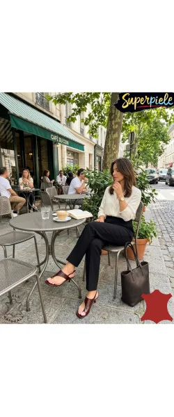 Sandale elegante din piele naturală – toc subțire