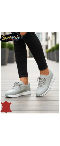 Pantofi casual dama piele naturală cu siret