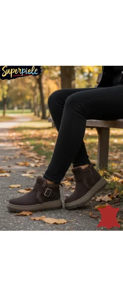 Ghete din Piele Naturală Întoarsă – Confort, Căldură și Stil