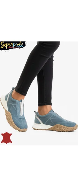 Pantofi sport casual din piele întoarsă pentru femei