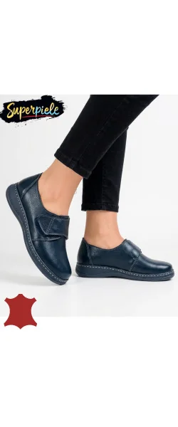 Pantofi dama Cu Bareta Casual din Piele Naturala