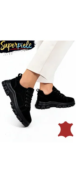Sneakers beige Leather damă piele naturală super ușori și comozi