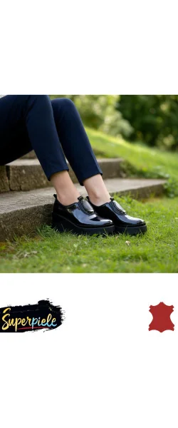 Pantofi casual dama piele naturala grey Leather cu aplicatie metalica