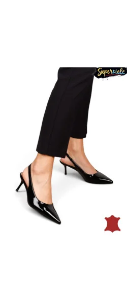 Pantofi Slingback din Piele Naturală – Toc Subțire 7 cm