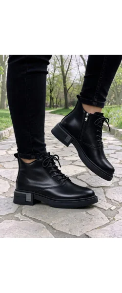 Ghete scurte damă piele naturală căptușite