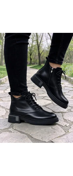 Ghete scurte damă piele naturală căptușite