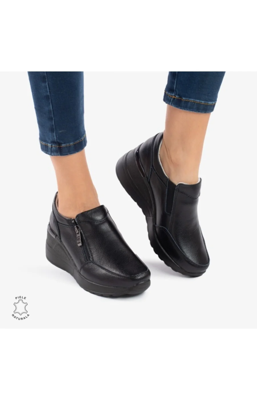 Women's Casual Leather Shoes Black