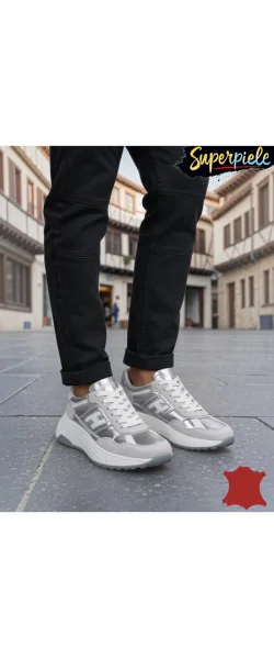 Sneakers Damă la modă din Piele Naturală cu Talpă groasă