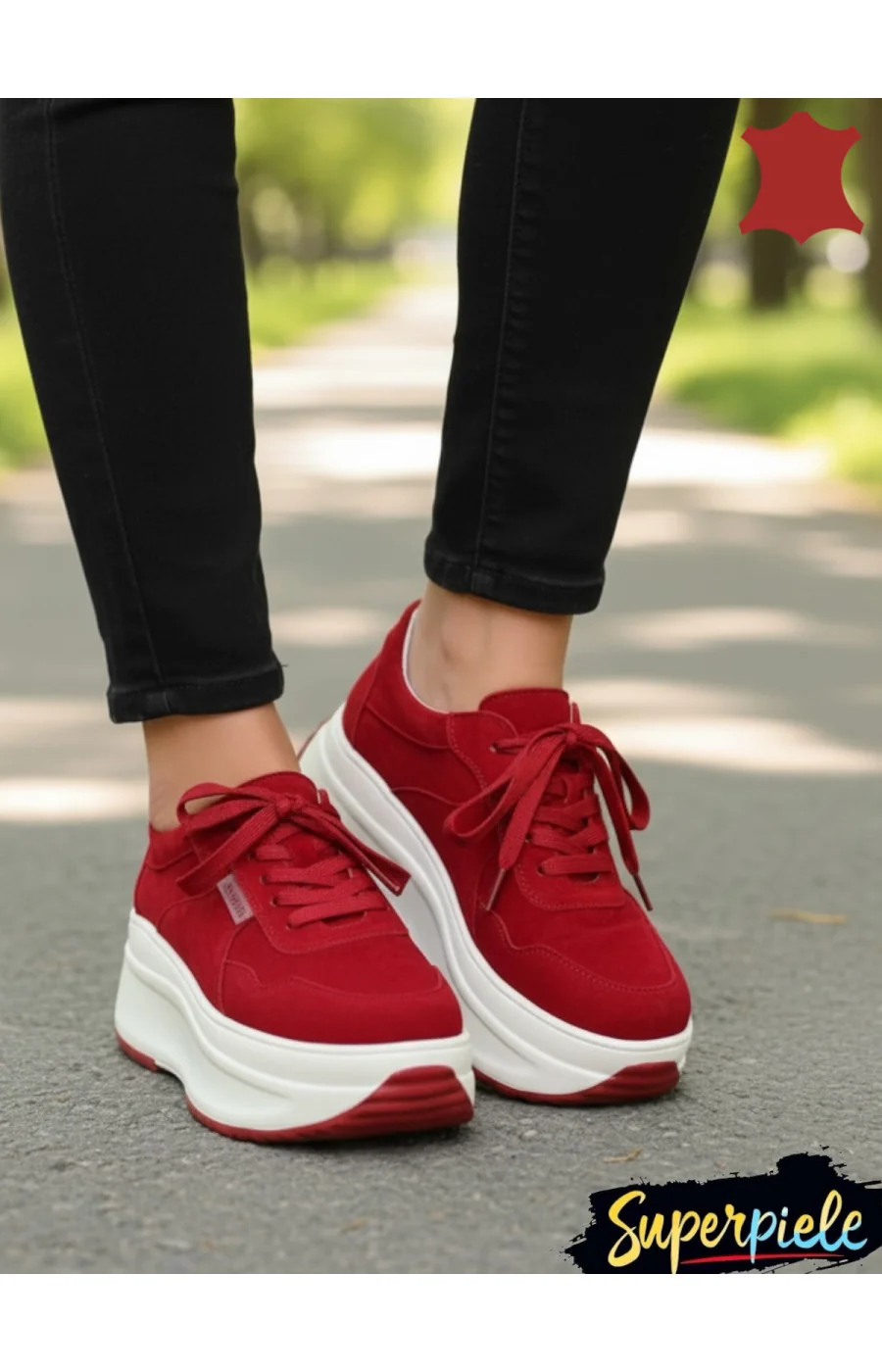 Pantofi Casual Damă din Piele Naturală Întoarsă Cu talpă înaltă Pantofi Casual Damă din Piele Naturală Întoarsă Cu talpă înaltă