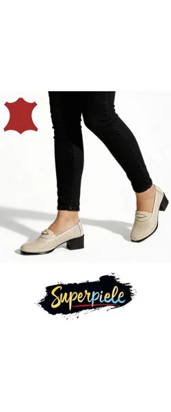 PANTOFI ELEGANTI DIN PIELE NATURALA CU TOC MIC Gros