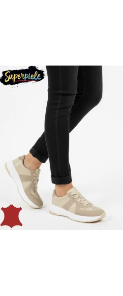 Pantofi casual damă din piele naturală întoarsă cu piele naturală