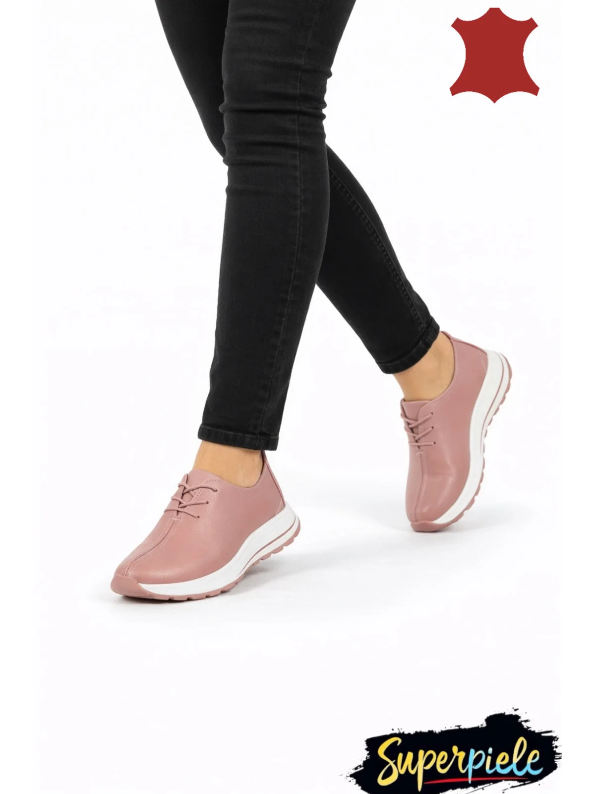 Pantofi casual dama comozi din piele naturala moale cu talpa flexibilă